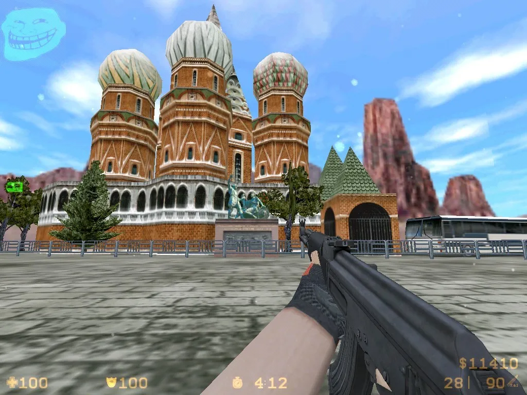 Скриншот Карта «de_redsquare» для CS 1.6: детали, тактики и оптимизация