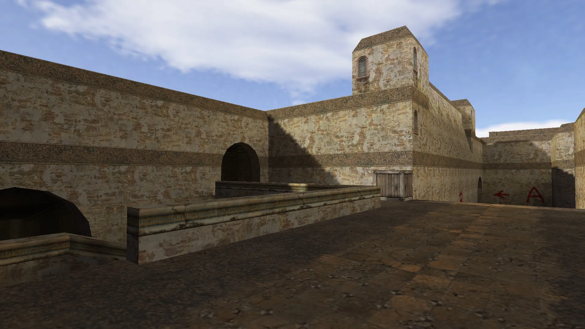 Скриншот  de_duna для CS 1.6 — карта, точки, маршруты и настройка ботов под .nav