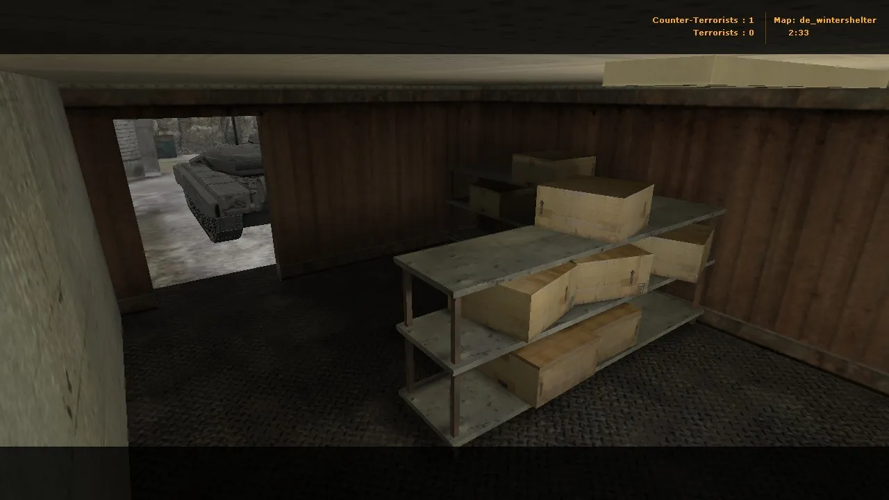 Скриншот  Карта de_wintershelter для Counter-Strike 1.6 - тактики и особенности