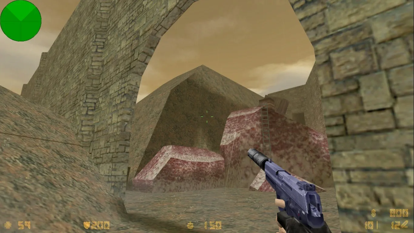 Скриншот  as_de_hungun_rockylake5 — DE карта для CS 1.6: точки, позиции, баланс сторон