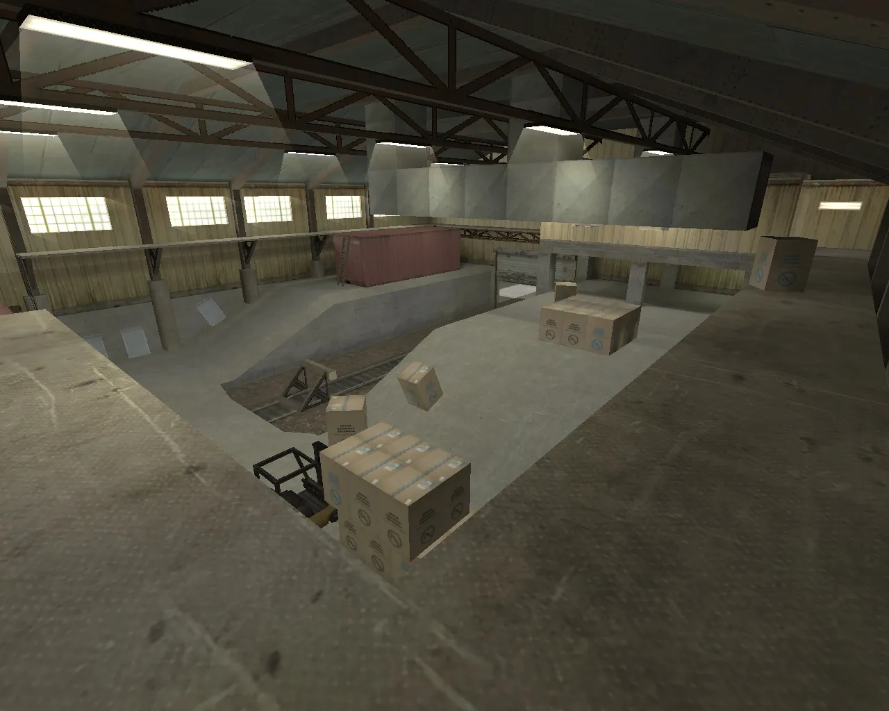 Скриншот  Карта cs_assault_hd для CS 1.6: HD-текстуры, баланс сторон, точки под CT/T и работа с .nav