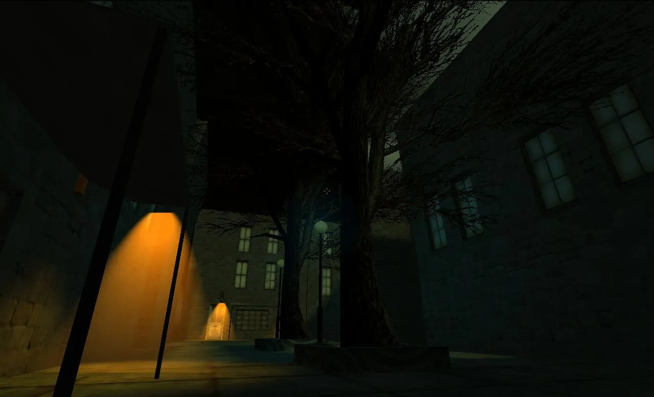 Скриншот de_dystopia — DE карта для CS 1.6: тактика, баланс сторон, оптимизация, .nav и базовые настройки