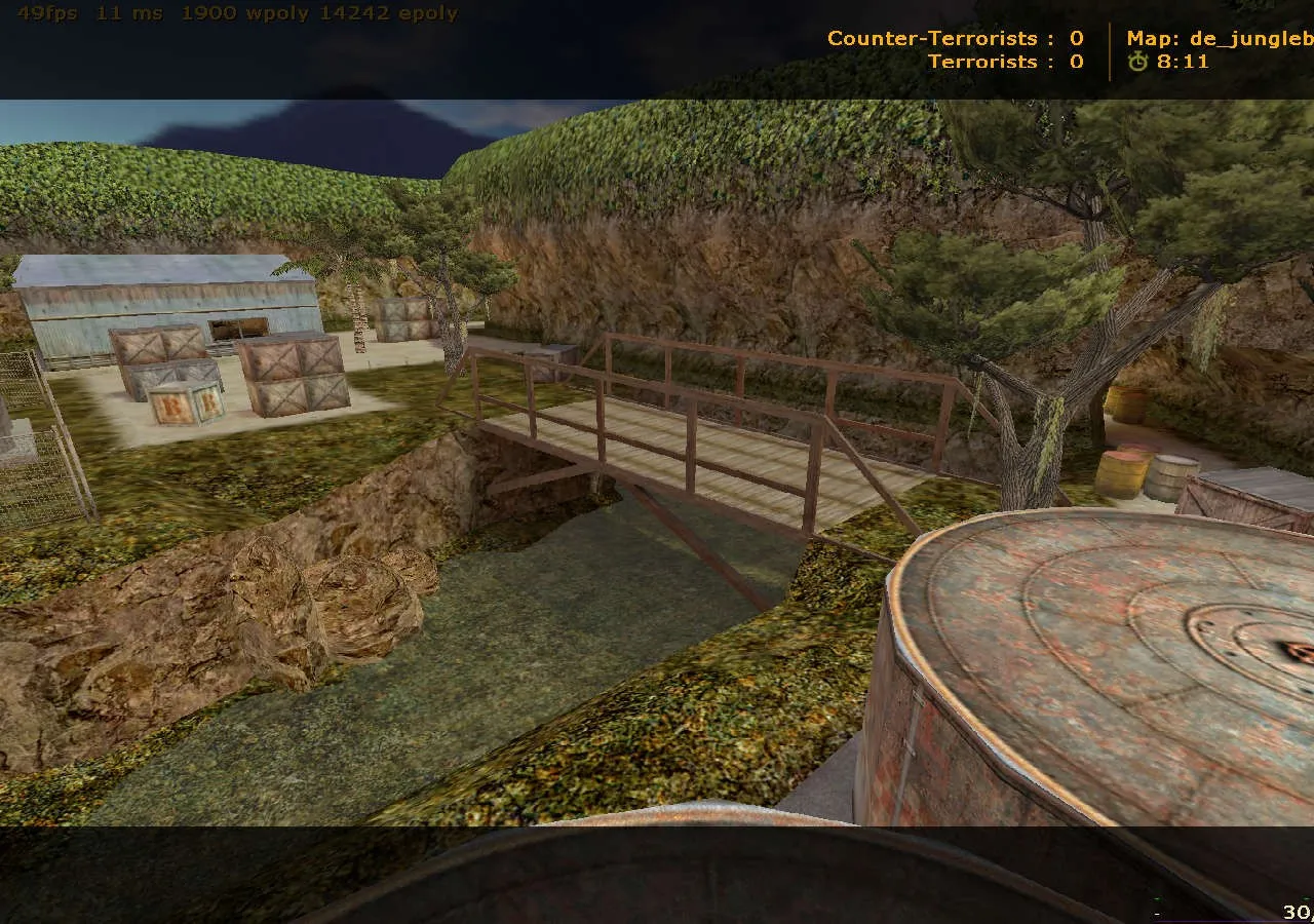 Скриншот  Карта de_junglebase для Counter-Strike 1.6: Обзор и Тактика