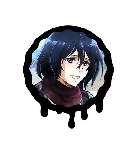 Скриншот  Граффити «Микаса Аккерман» для CS 1.6 - Уникальное Аниме Искусство