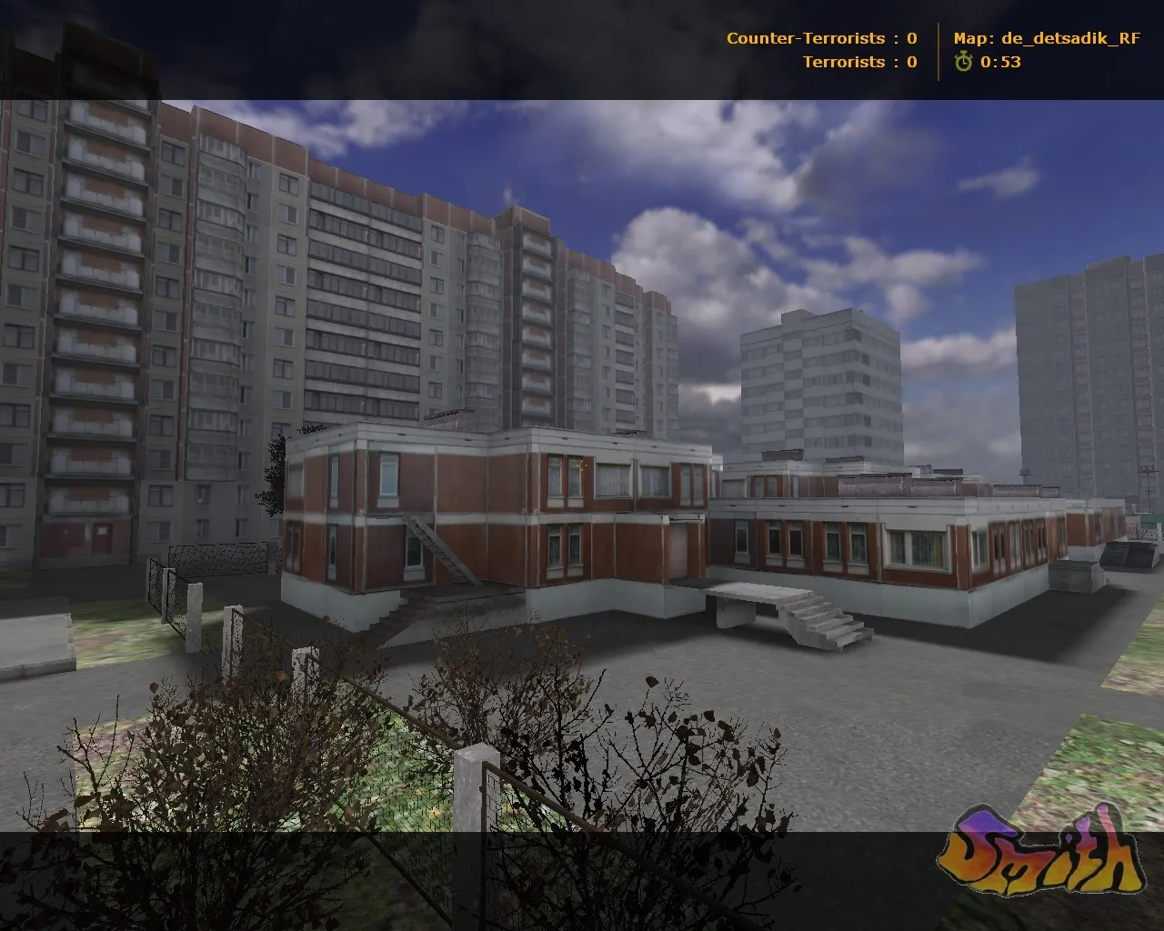 Скриншот  Карта de_detsadik_rf для CS 1.6: точки, маршруты, .nav для ботов и оптимизация wpoly/epoly