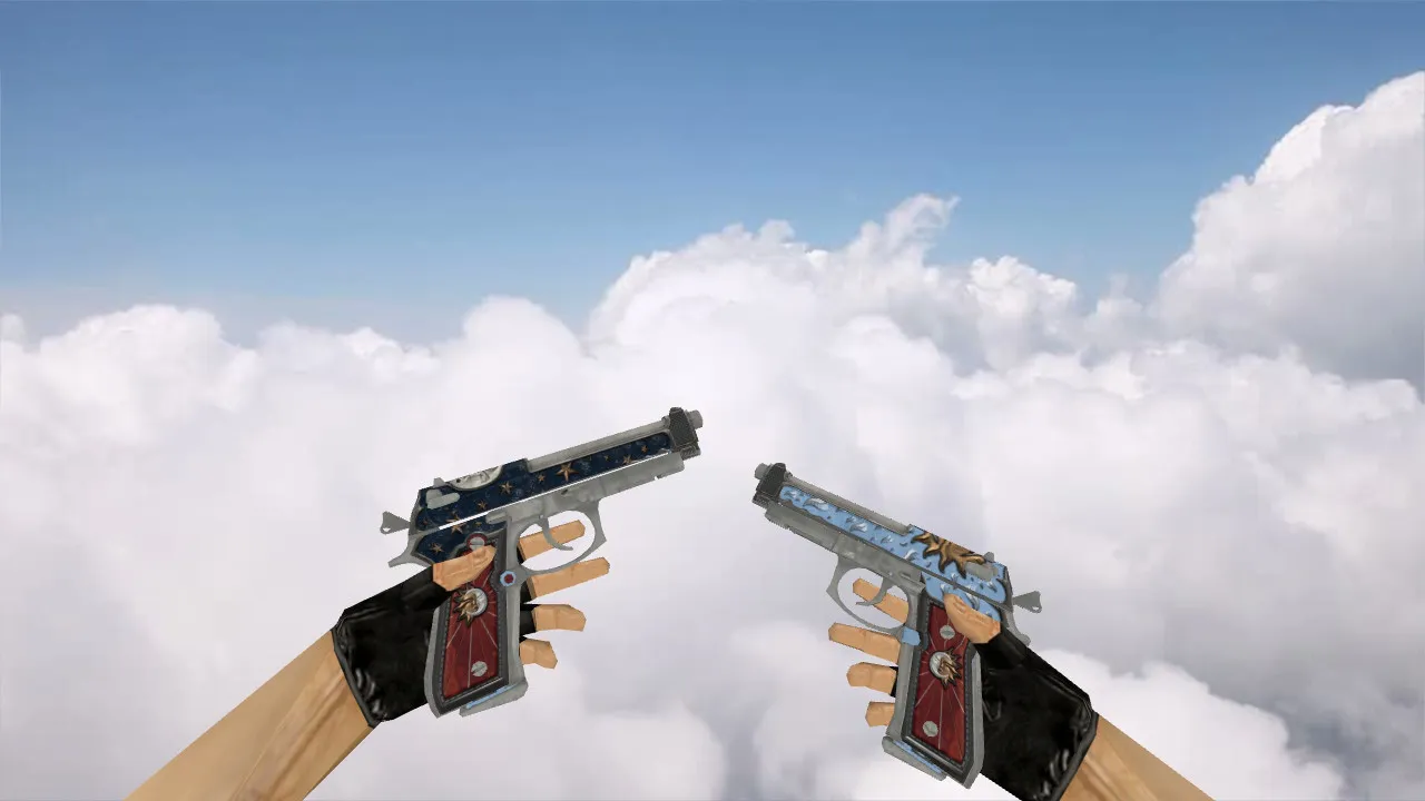 Скриншот Модель «Dual Berettas Luna y Sol» для CS 1.6 - Подробный обзор