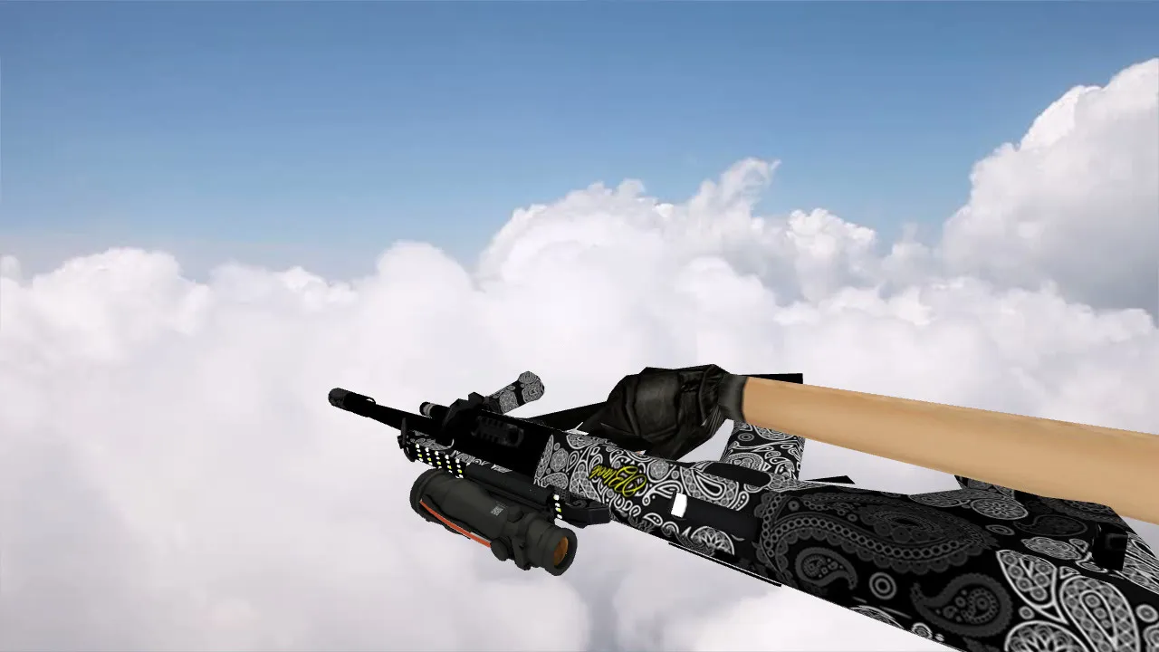 Скриншот Модель «AUG Black Series» для CS 1.6 - Качественная замена