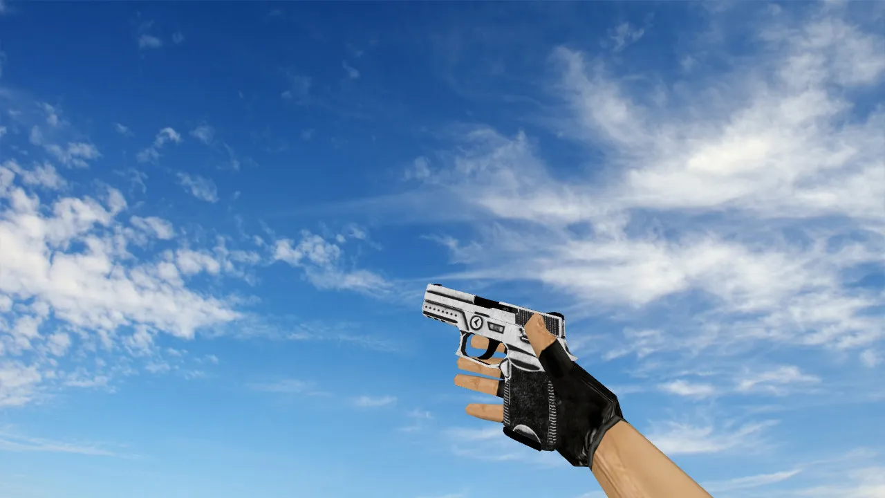 Скриншот Модель P250 Cerakote White для CS 1.6 - Качество и Стиль