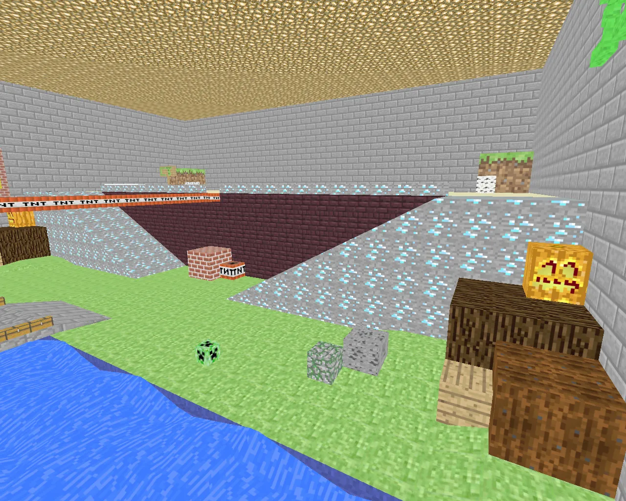 Скриншот  Карта «35hp_minecraft» для CS 1.6: ножевые раунды, точки, .nav для ботов и оптимизация