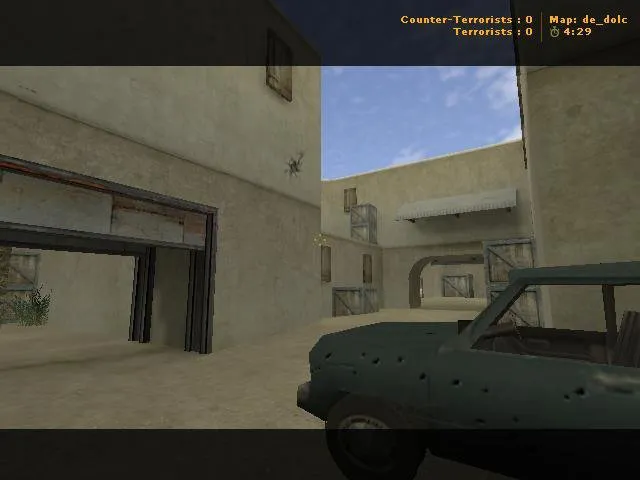 Скриншот  Карта de_dolc для CS 1.6: точки, роли, маршруты CT/T, боты через .nav и оптимизация