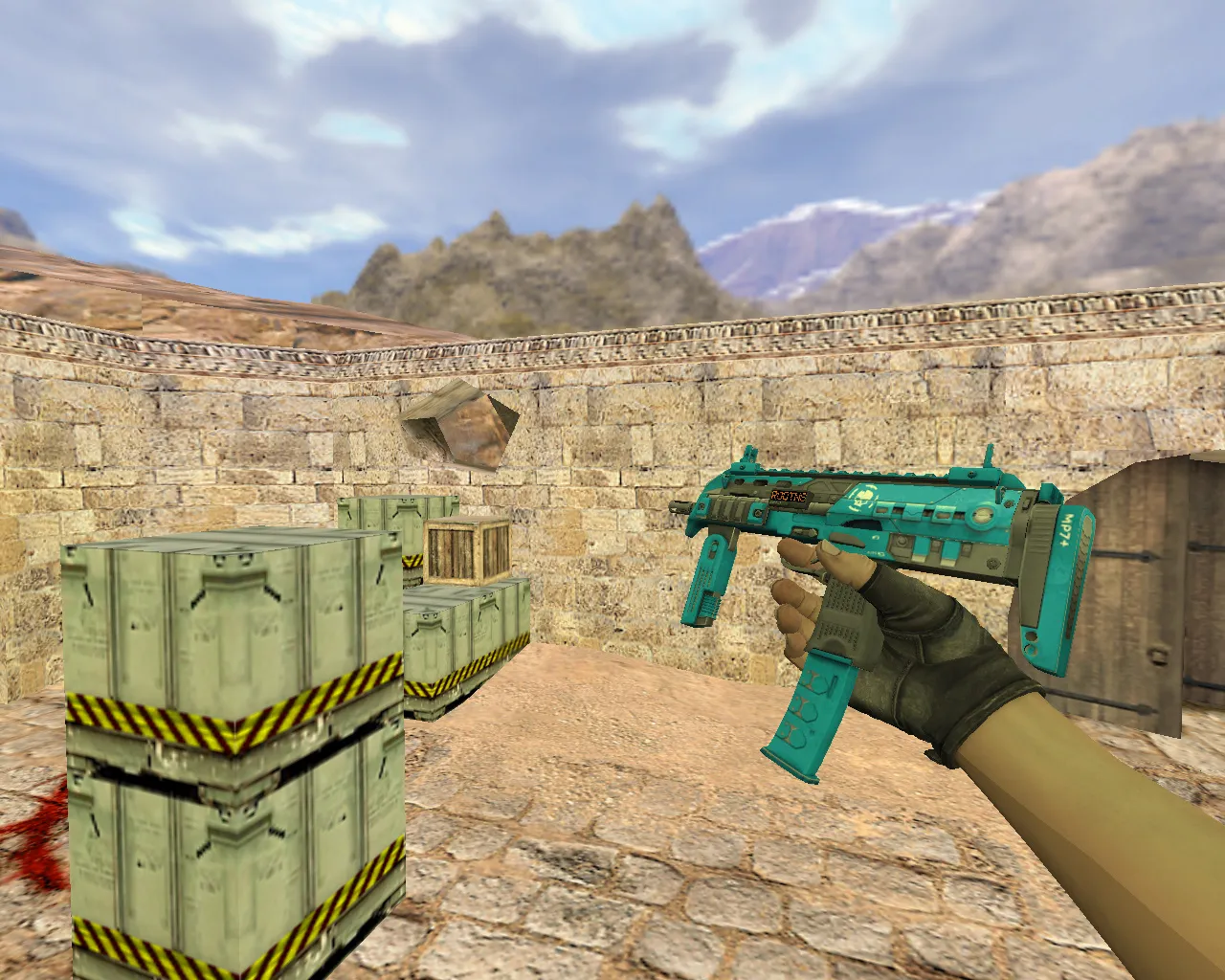 Скриншот Модель MP7 Перистое облако для CS 1.6 - качественный скин