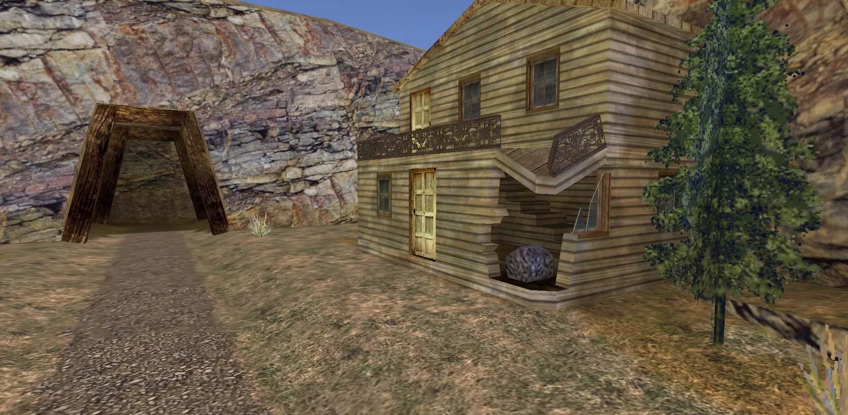 Скриншот  Карта de_meltdown для CS 1.6 - Стратегии и особенности