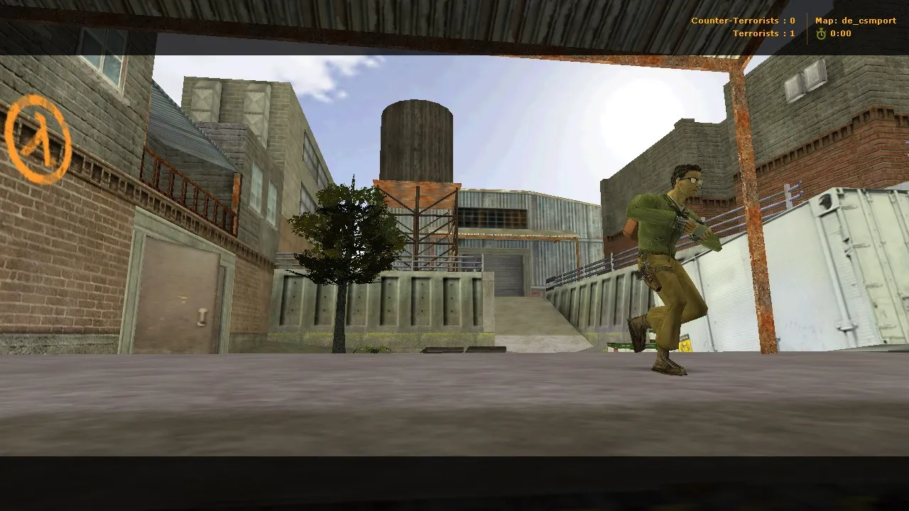 Скриншот de_csmport карта для CS 1.6: баланс сторон, точки, .nav для ботов и оптимизация wpoly/epoly