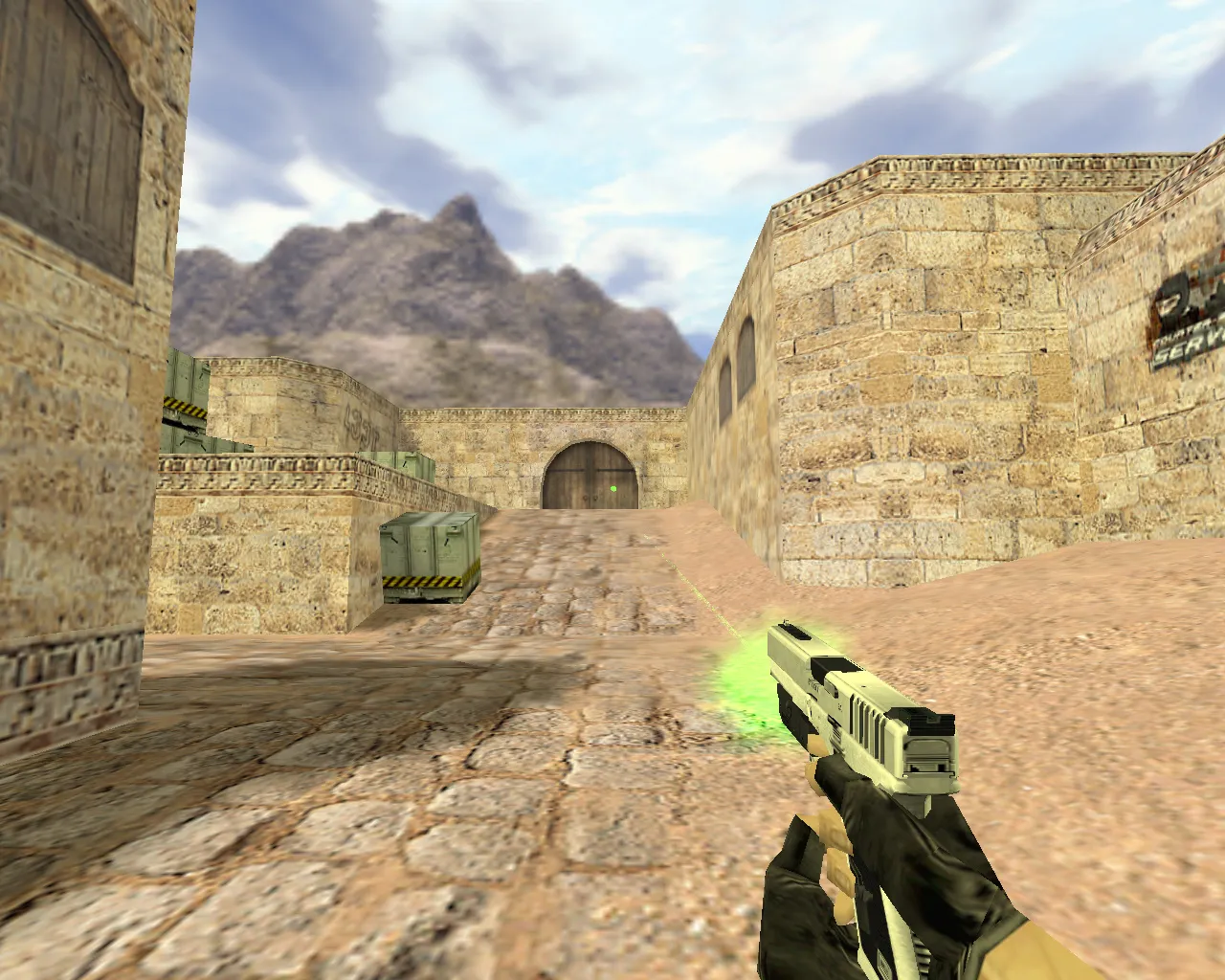 Скриншот Модель Glock Зеленый убийца для CS 1.6 - Уникальная модель оружия