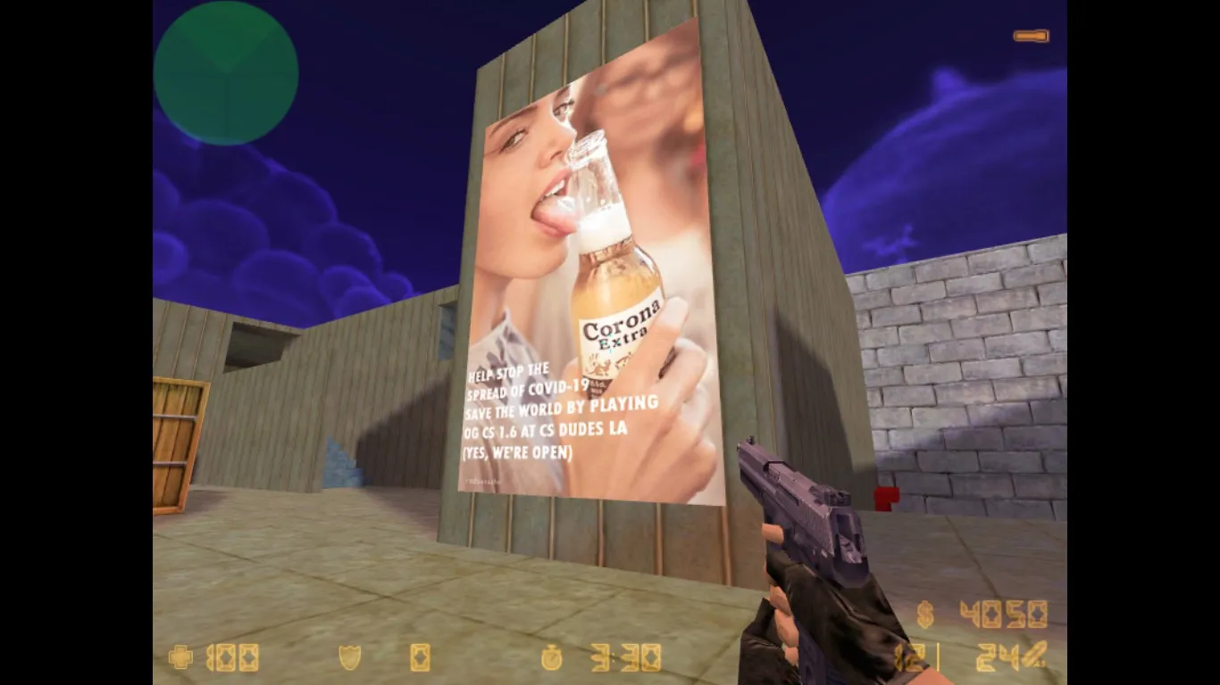 Скриншот  Карта «de_beernbewbz» для CS 1.6: тактика за CT и T, точки, .nav, оптимизация wpoly/epoly