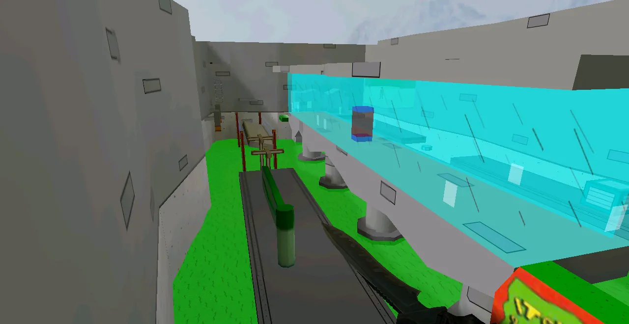 Скриншот  deathrun_cartoon для CS 1.6: deathrun карта, точки, .nav, баланс сторон и запуск без подмен