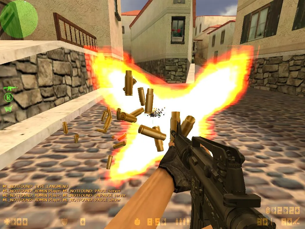 Скриншот  Retexture Shells — модель гильз для CS 1.6: v_ p_ w_ модели, звуки, анимация осмотра и текстуры