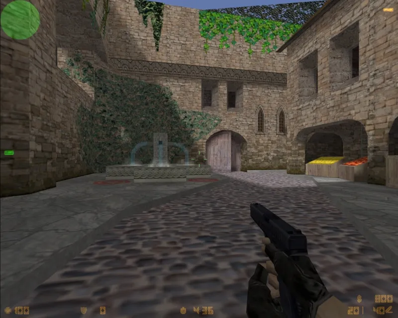 Скриншот  de_burg карта для CS 1.6: точки, мид, позиции, боты .nav, оптимизация wpoly/epoly