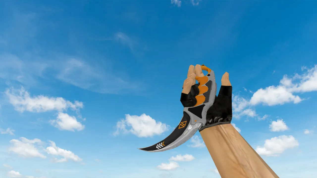 Скриншот Модель ножа керамбит «Азимов» Reworked v_ p_ w_ для CS 1.6: звуки, анимация осмотра, текстуры