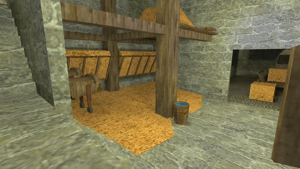 Скриншот de_17b_castle_v1 — DE карта для CS 1.6: тактика сторон, точки, .nav и оптимизация