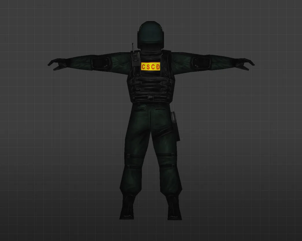 Скриншот Модель «Блестящий шлем» для CS 1.6 - Уникальный скин солдата