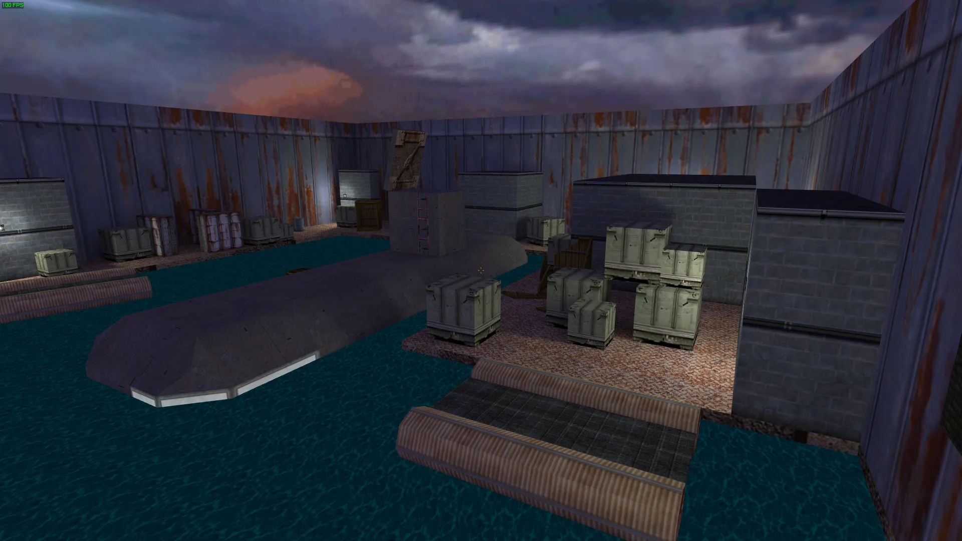 Скриншот  Карта de_submarine_dock для CS 1.6 - Тактические возможности и баланс