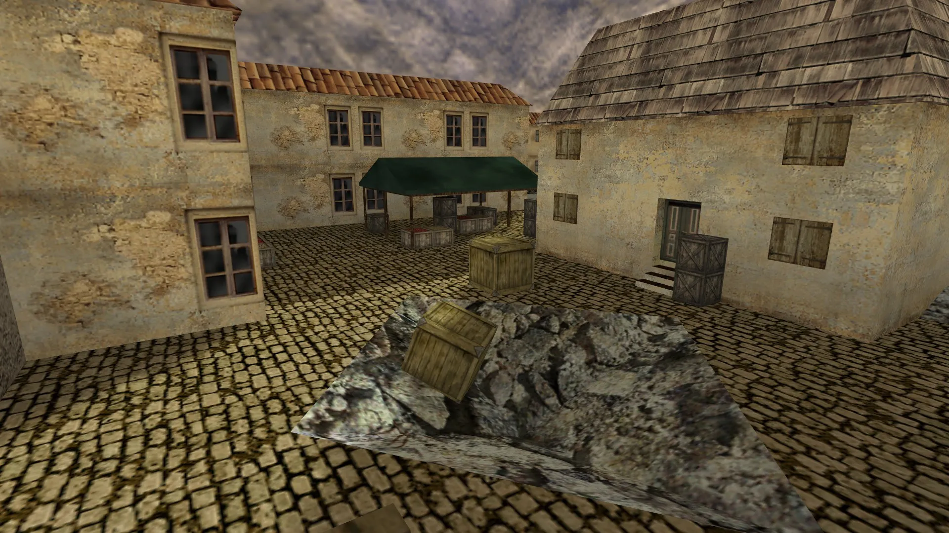 Скриншот  de_crazytank для CS 1.6: тактика за Т/КТ, точки, навигация ботов и оптимизация карты