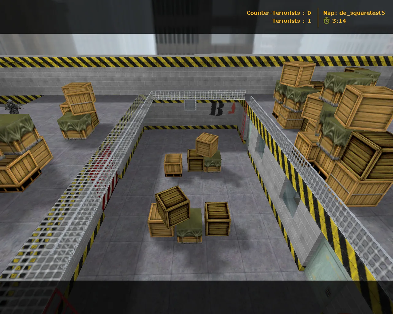 Скриншот  Карта de_squaretest5 для Counter-Strike 1.6: тактика и особенности