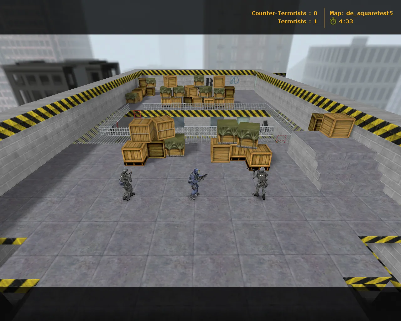 Скриншот  Карта de_squaretest5 для Counter-Strike 1.6: тактика и особенности