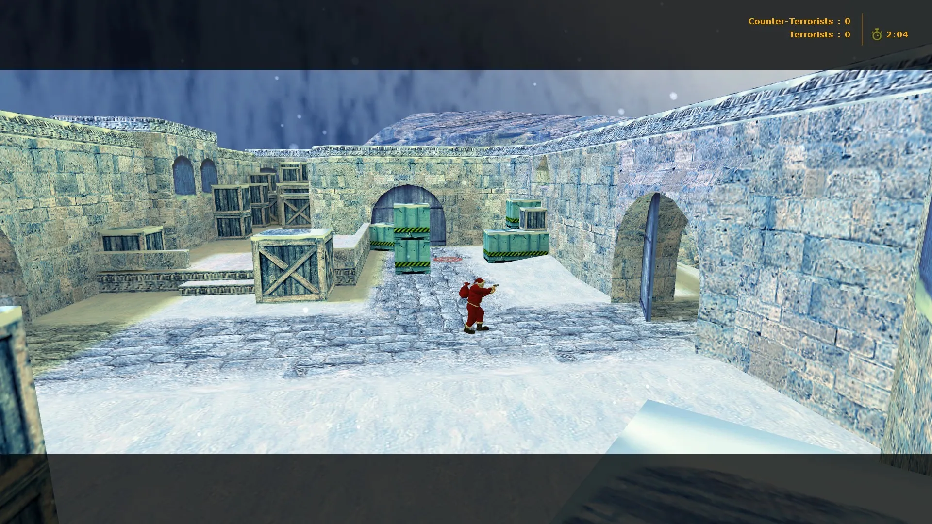 Скриншот de_dust2_xmas_2013 для CS 1.6: карта DE Dust2 2013, точки, .nav и оптимизация