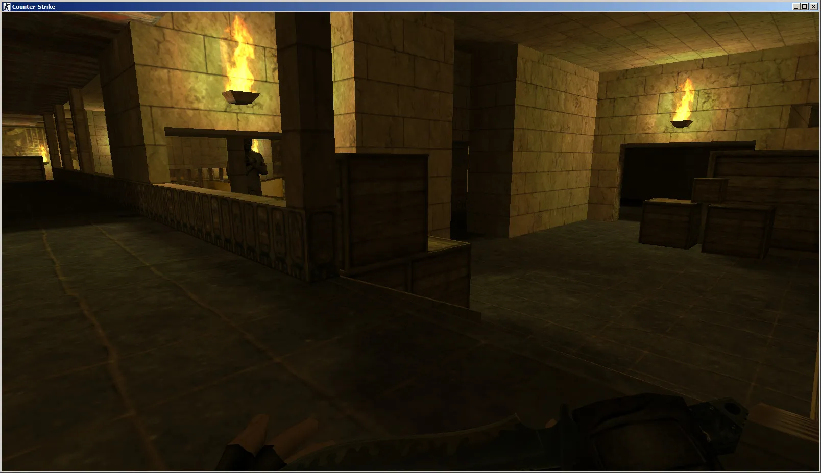 Скриншот  Карта de_amun_beta для CS 1.6: точки, ротации, .nav для ботов и настройка под стабильный FPS