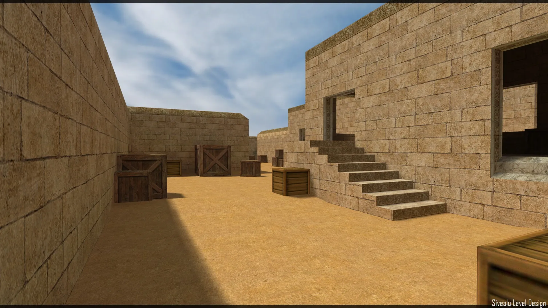 Скриншот  Карта de_sandstorm_pro для CS 1.6 - тактические возможности и баланс