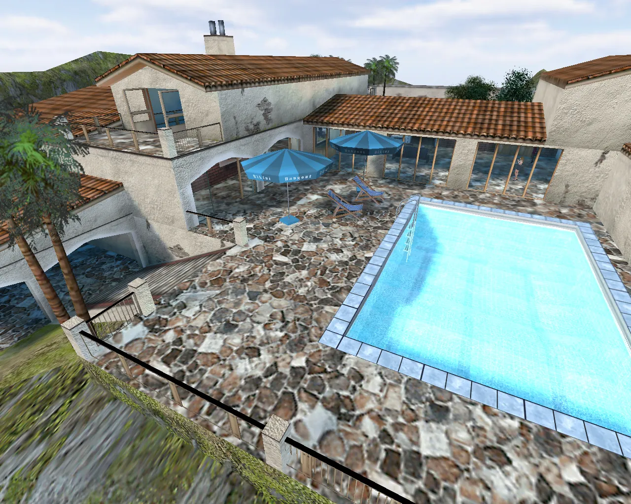 Скриншот  Карта cs_bikini для CS 1.6: точки, маршруты, баланс сторон и настройка ботов