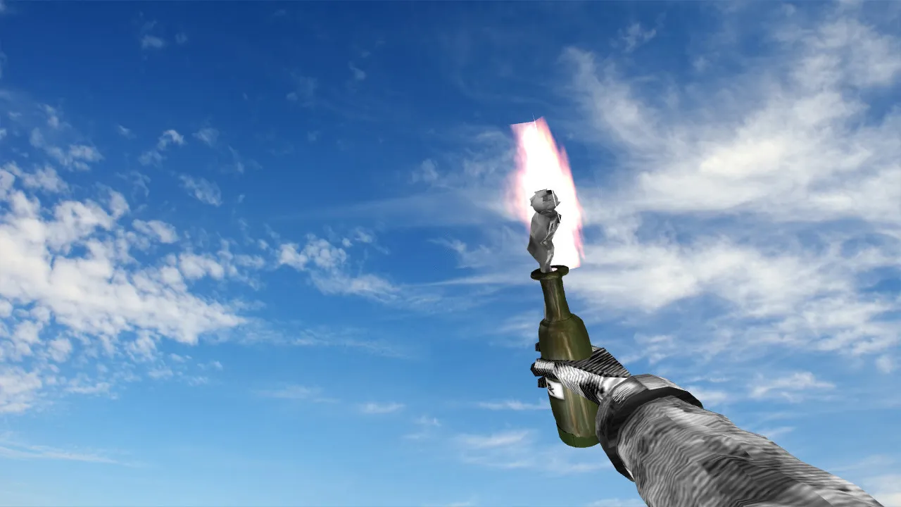 Скриншот Модель «Oldstyle Molotov» v_ / p_ / w_ для CS 1.6: звуки, анимация осмотра, качество текстур и уникальный вид
