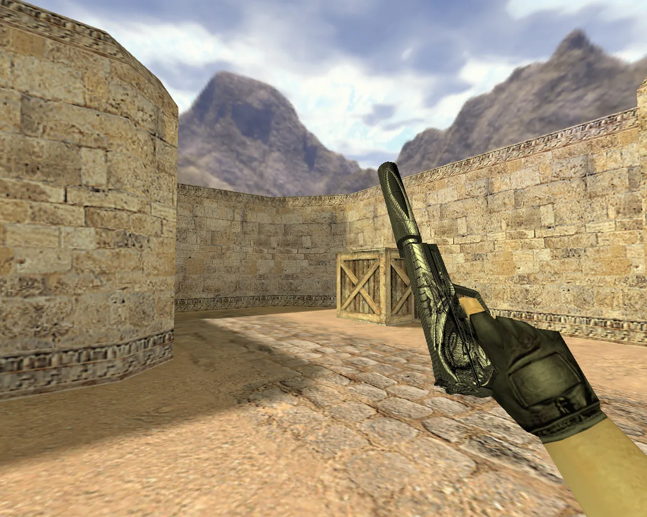 Скриншот Модель «USP Серебряный змей» для CS 1.6