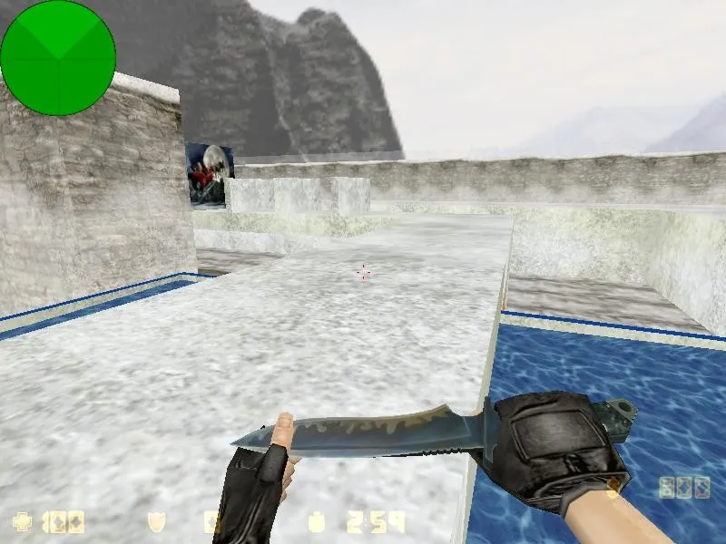 Скриншот  deathrun_2010 для CS 1.6: карта Deathrun, ловушки, баланс сторон и точки для тактики