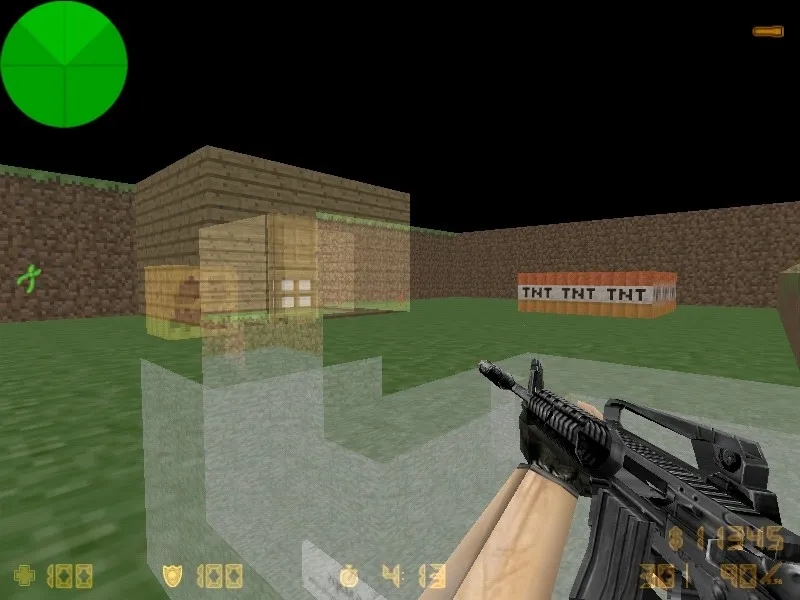 Скриншот  Карта de_minecraft_2012 для CS 1.6: Тактика и особенности