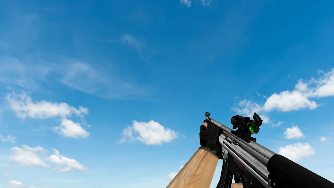 Скриншот Модель «MP5 Deluxe» для CS 1.6 - Качественные текстуры и анимация