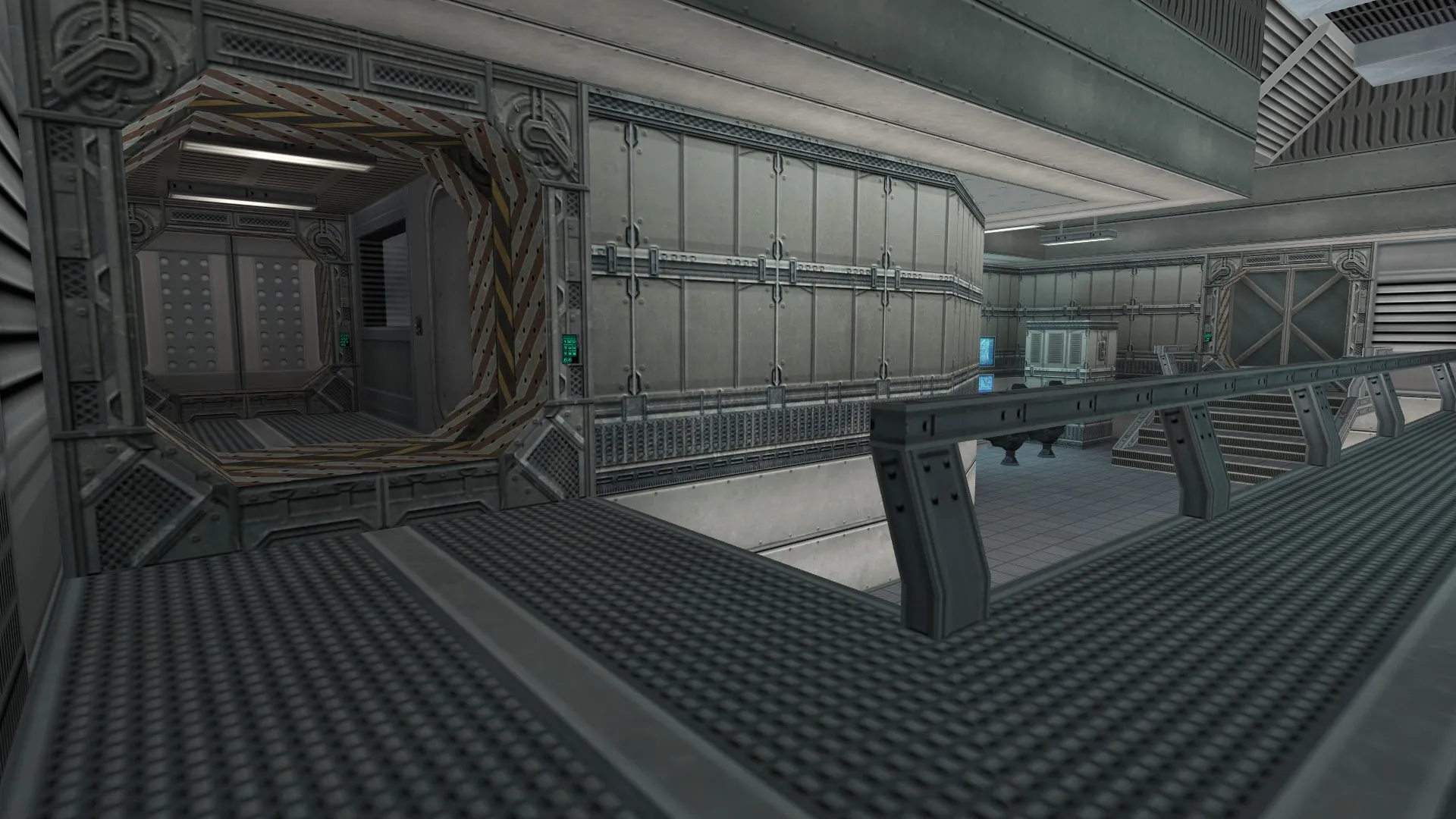 Скриншот  Карта de_downward для CS 1.6: точки, баланс сторон, .nav для ботов, оптимизация и настройка