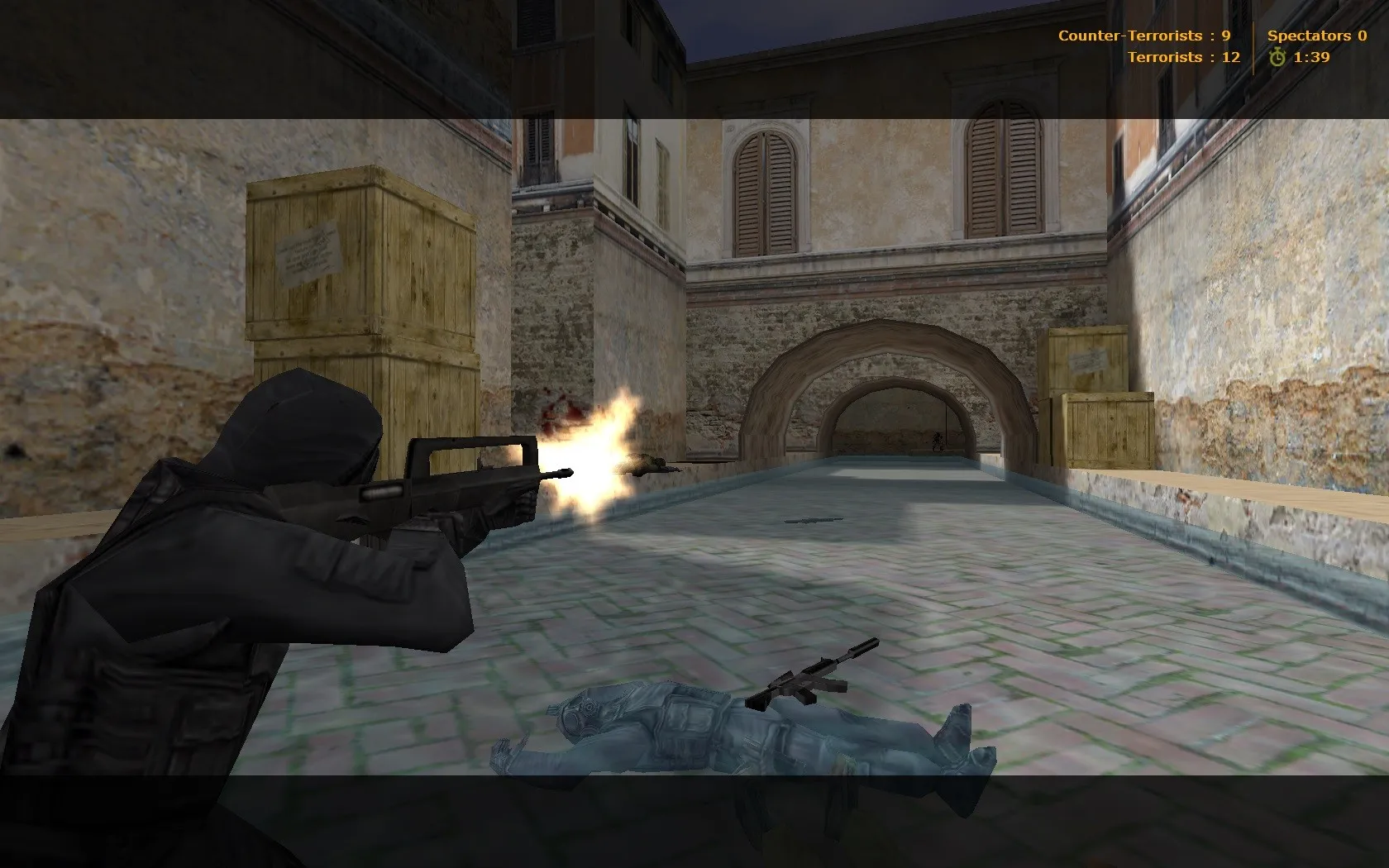 Скриншот  Карта de_spring для CS 1.6 - Тактическое преимущество и баланс