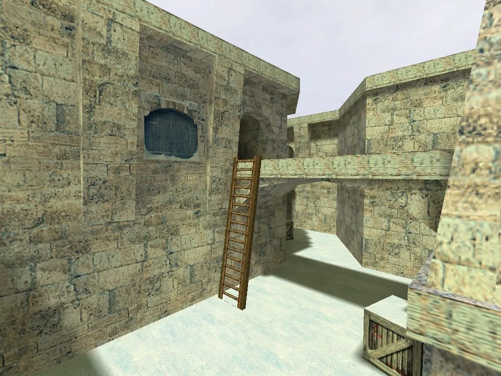 Скриншот  Карта de_snowball для CS 1.6 - Тактические возможности и стратегия