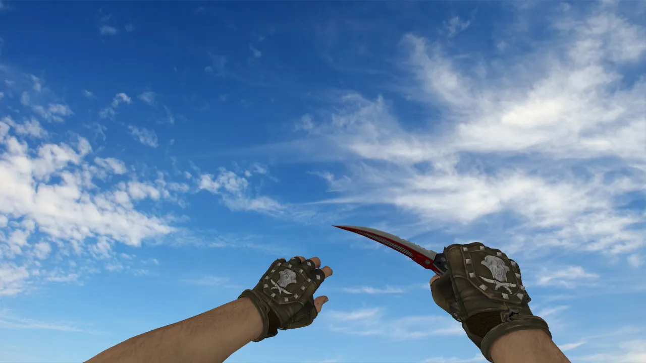 Скриншот Складной нож «Автотроника» (Bloodhound Gloves) для CS 1.6: v_, p_, w_ модели, звуки, анимация осмотра и текстуры