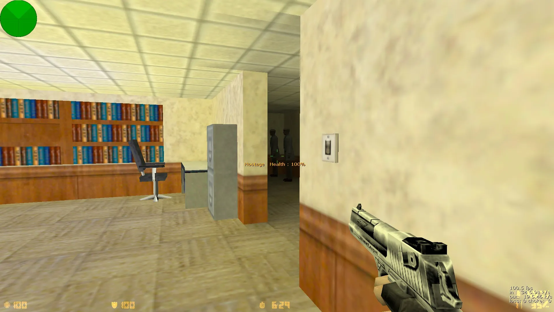 Скриншот  cs_mansion2022 для CS 1.6: баланс сторон, 2 спавна КТ, камеры, заложники в коридоре