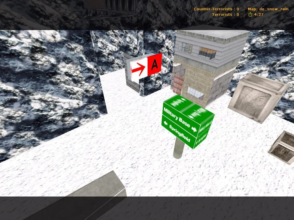 Скриншот  Карта de_snow_rain для CS 1.6 - подробное описание и особенности