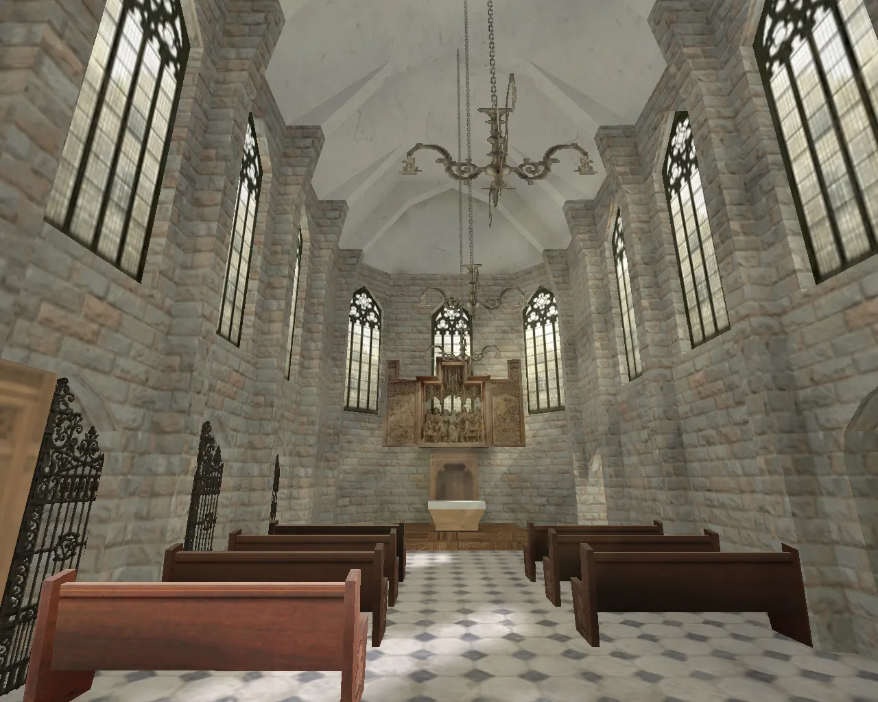 Скриншот  cs_besiege: карта для CS 1.6 — тактика за CT и T, .nav для ботов, оптимизация wpoly/epoly