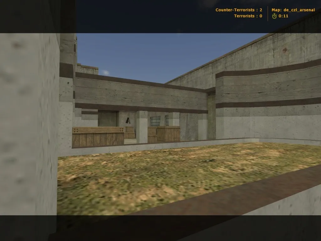Скриншот de_czl_arsenal для CS 1.6 — тактика сторон, точки, .nav и оптимизация карты