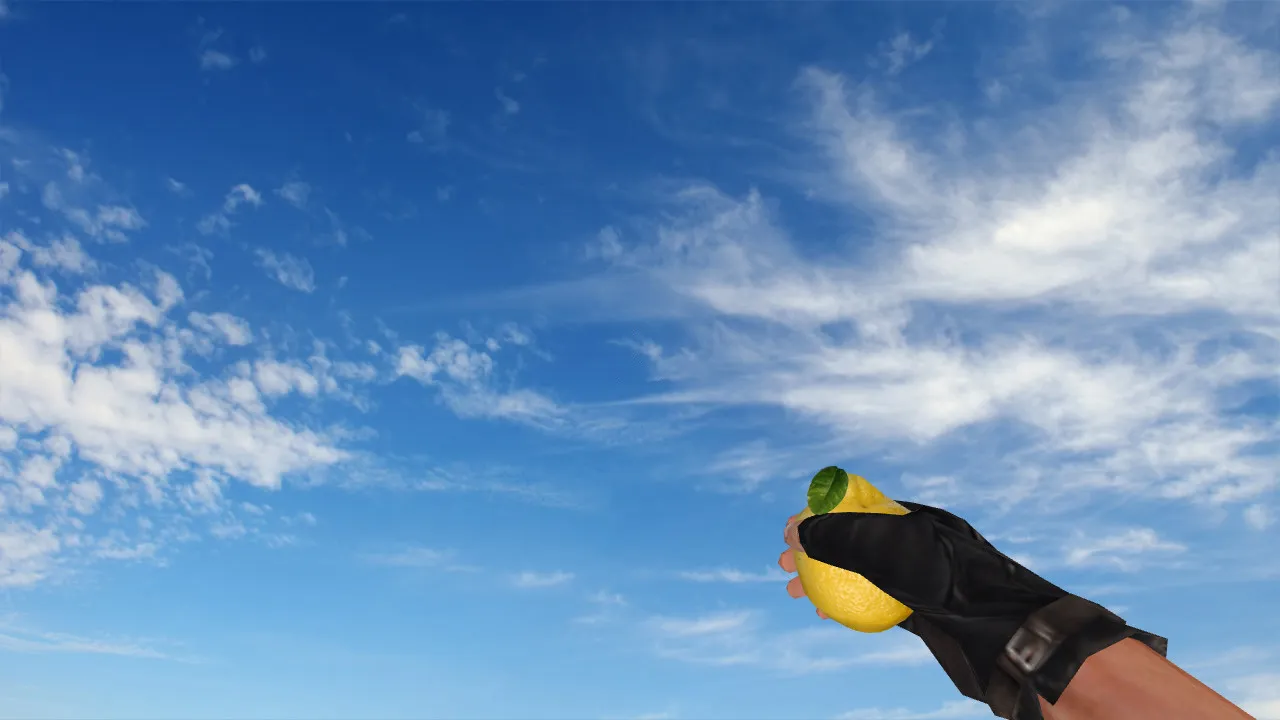 Скриншот  Модель «Lemon Grenade» v_ и p_ для CS 1.6: звуки, анимация осмотра, качественные текстуры гранаты