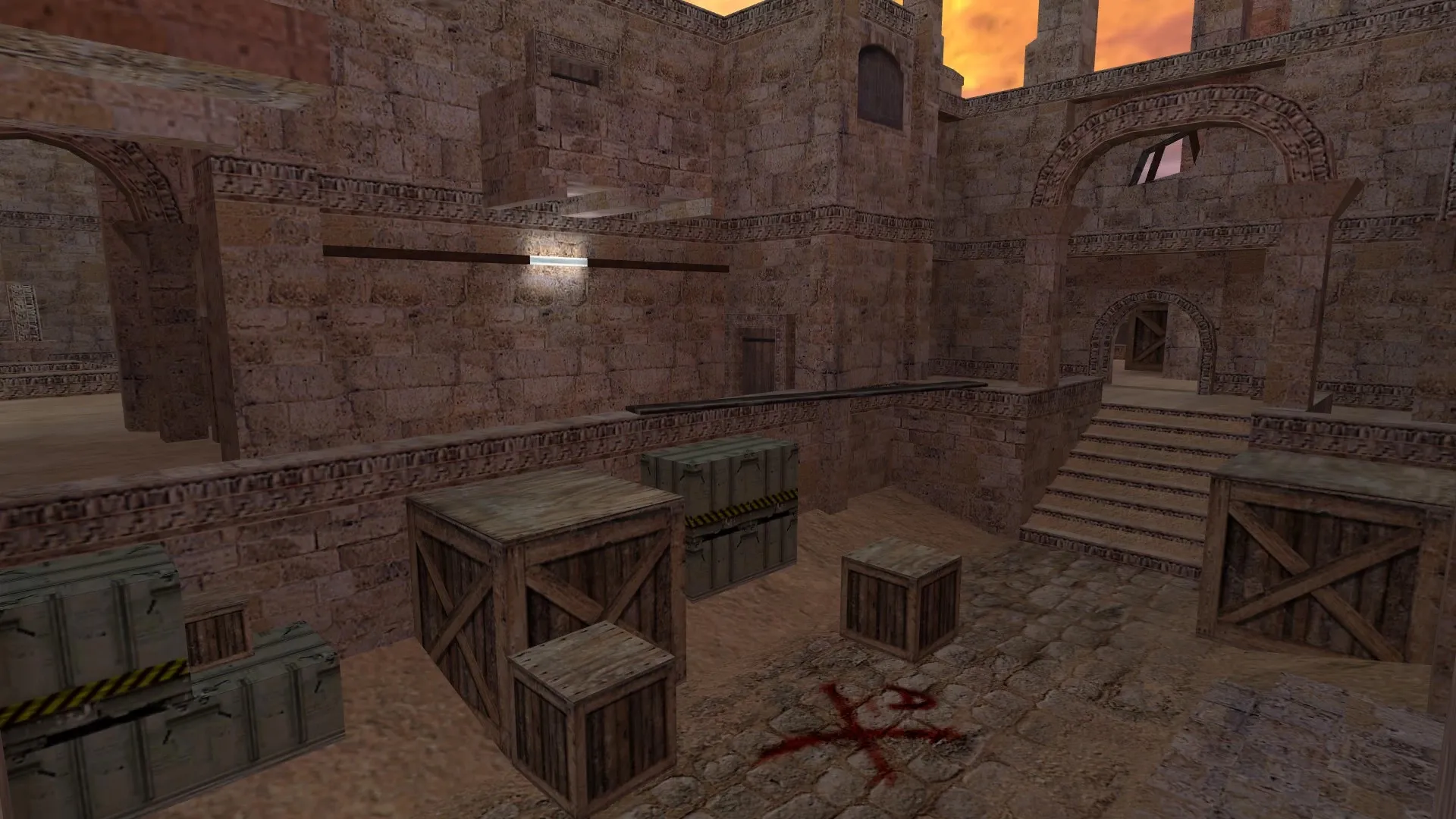 Скриншот  de_buried для CS 1.6: настройка, точки, .nav, оптимизация wpoly/epoly и чистый конфиг