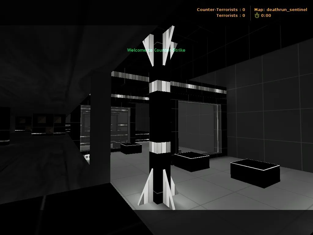Скриншот  deathrun_sentinel для CS 1.6: тактика за CT/T, точки, .nav для ботов, оптимизация wpoly/epoly