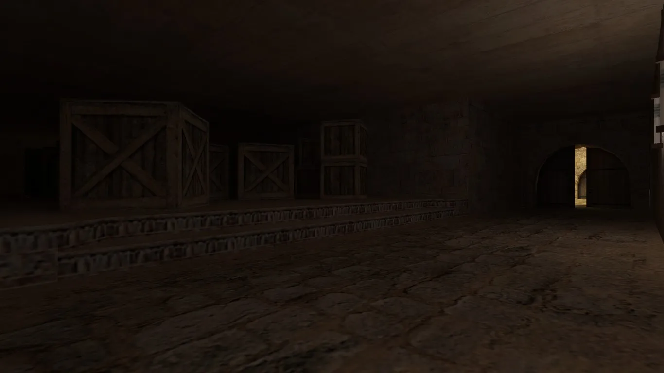 Скриншот  Карта de_dust2_2018 для CS 1.6: баланс сторон, точки, .nav и оптимизация wpoly/epoly